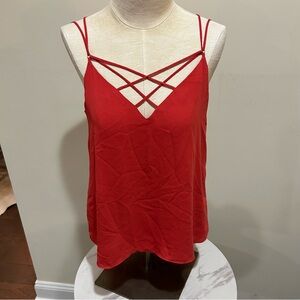 Express  Cut Out Sleeveless Top